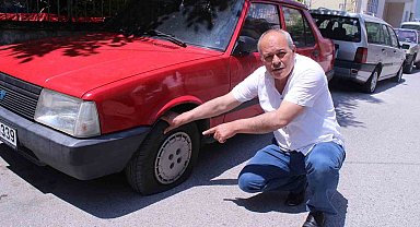 Mahalleliye kesik lastik şoku