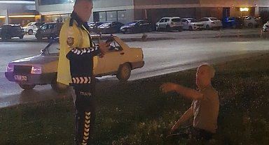 Polisin alkollü sürücü ile imtihanı