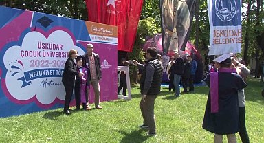 Üsküdar'da Çocuk Üniversitesi'nde mezuniyet coşkusu yaşandı