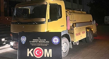 Yakıt Tankerinden Kaçak Akaryakıt Çıktı 