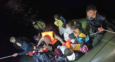 Yunan unsurlarınca ölüme terk edilen 40 kaçak göçmen kurtarıldı