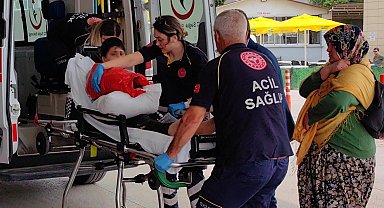 11 yaşındaki çocuk kolunu ot biçme makinesine sıkıştırdı