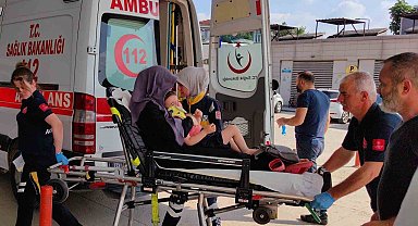 3. kattan düşen çocuk annesinin kucağında hastaneye getirildi