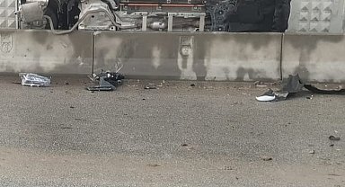 Ankara'da feci kaza: Otomobil takla attı