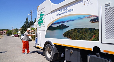Ayvalık Belediyesi Güçlü Filosuyla Çalışmalarını Sürdürüyor