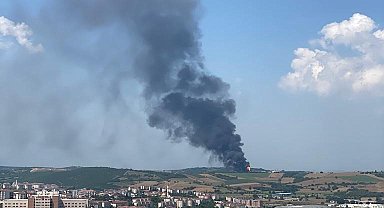 Bursa'da fabrika yangını