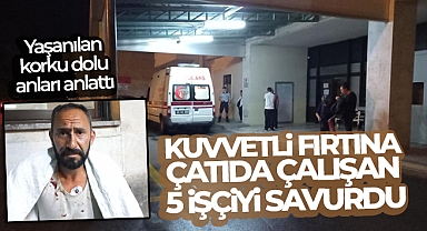 Edirne'de kuvvetli fırtına çatıda çalışan 5 işçiyi savurdu: 1'i ağır 3 yaralı