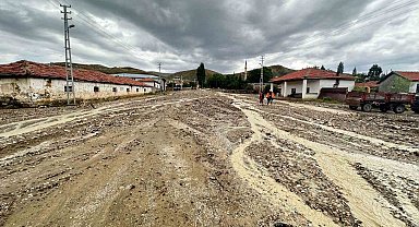 Haymana'da sağanak yağış etkili oldu