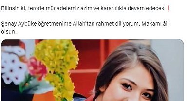 İçişleri Bakanı Yerlikaya şehit öğretmen Aybüke Yalçın'ı andı