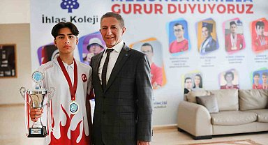 İhlas Koleji öğrencisi Turhan Ayhan Aydeniz, Türkiye şampiyonu