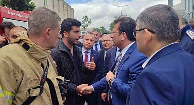 İmamoğlu Başakşehir'de yanan iş hanında incelemelerde bulundu
