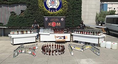 İstanbul'da büyük operasyon: 2 bin 326 şişe sahte içki ele geçirildi