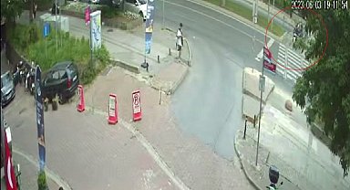 KKTC Başbakanlık yetkilisinin kızına Beşiktaş'ta motosiklet çarptı: O anlar kamerada