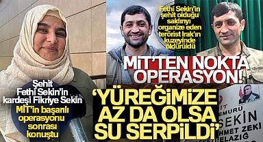 Şehit Fethi Sekin'in kardeşi Fikriye Sekin: 'Yüreğimize az da olsa su serpildi'