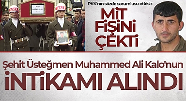 Şehit Üsteğmen Muhammed Ali Kalo'nun intikamı alındı