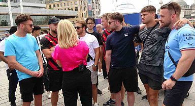 Taksim'de Şampiyonlar Ligi coşkusu