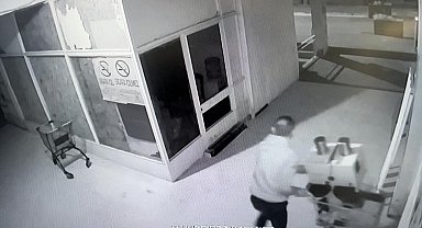 Tencere, tüp, para...Ne bulursa alışveriş sepetine yükleyip böyle kaçtılar