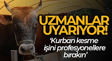 Uzmanlar uyarıyor: 'Kurban kesme işini profesyonellere bırakın'