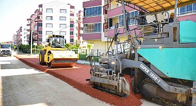 Yenişehir'de sokak ve caddeler asfaltlanıyor