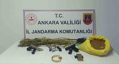 Ankara Jandarma'dan uyuşturucu operasyonu: 4 kilogram kenevir ele geçirildi