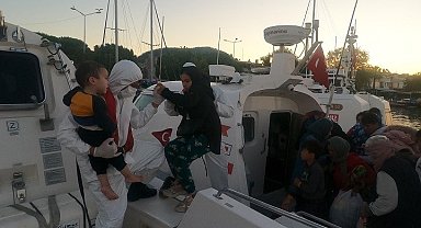 Ayvacık Açıklarında Yunan Unsurlarınca Ölüme Terk Edilen 45 Kaçak Göçmen Kurtarıldı