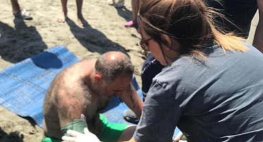 Boğulma Tehlikesi Atlatan Vatandaşı İtfaiye Kurtardı 