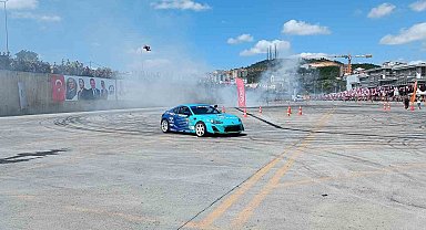 Drift gösterisi adrenalin dolu anlar yaşattı