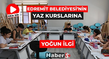 Edremit Belediyesi’nin Yaz Kurslarına Yoğun İlgi