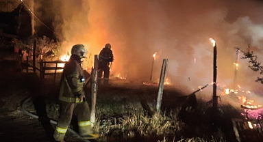 Edremit'te Saya Yangını  