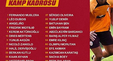 Galatasaray'ın, Zalgiris Vilnius maçı kadrosu belli oldu