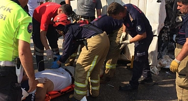 Hurdaya Dönen Araçta Ağır Yaralanan Sürücü Hastanede Hayatını Kaybetti   