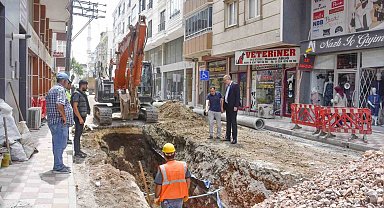 Karacabey'de altyapı çalışmaları sürüyor