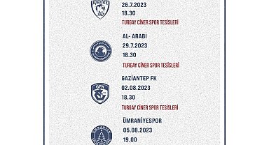 Kasımpaşa'nın 2023-2024 sezonu öncesi hazırlık maçı programı belli oldu