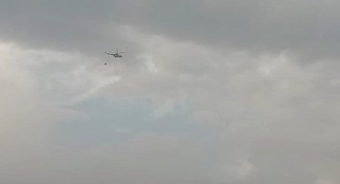 Kınık'taki orman yangınına yeniden havadan müdahale