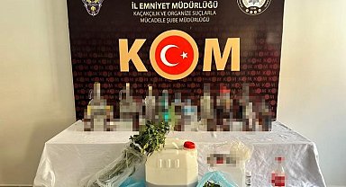 Konya'da 40 litre sahte içki ele geçirildi