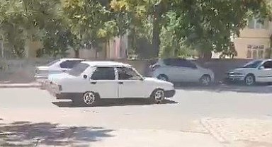 Sokak ortasında drift atan ehliyetsiz sürücüye 28 bin 532 lira ceza