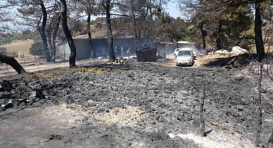 Yangından etkilenen köylüler yaşadıklarını anlattı