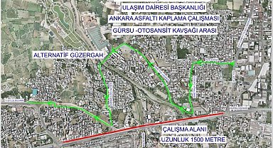 Ankara yolunda trafik düzenlemesi