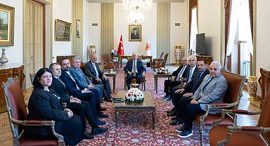 ATO heyeti, TBMM Başkanı Kurtulmuş'u ziyaret etti