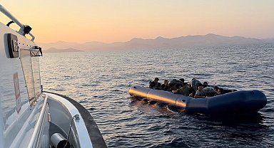 Bodrum'da 35 düzensiz göçmen kurtarıldı