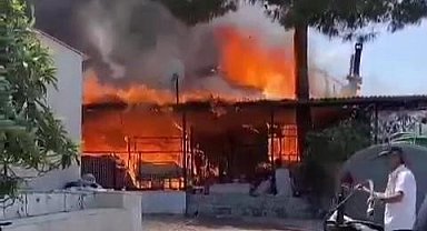 Cami lojmanında çıkan yangında imamın annesi öldü