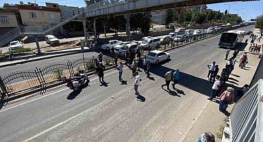 Diyarbakır'da bir çocuğun yaralandığı kazada vatandaş yolu kapattı