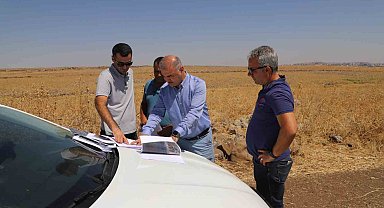 Diyarbakır'da depremzedeler için inşası süren konutlarda alt yapı çalışmaları başladı