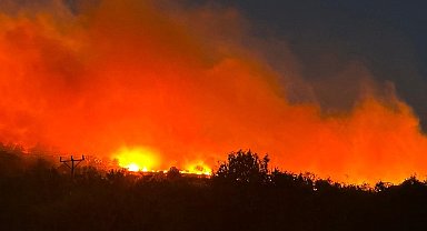 Diyarbakır'da gece çıkan örtü yangını 7 saattir devam ediyor