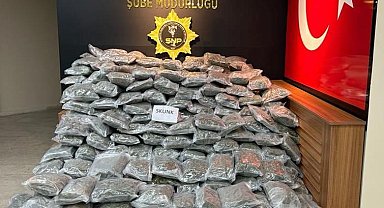 Durdurulan araçtan 177 kilo uyuşturucu çıktı