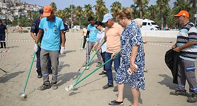 Galip Dere Halk Plajı'nda ikinci kategorize çalışması gerçekleştirildi