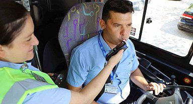 Güvenli ulaşım için otobüsler sürekli denetleniyor