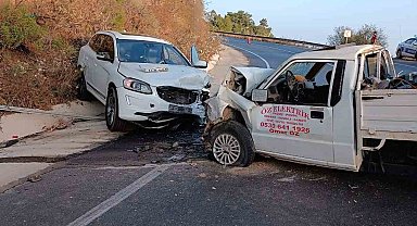 Hatalı sollama kaza getirdi: 4 yaralı