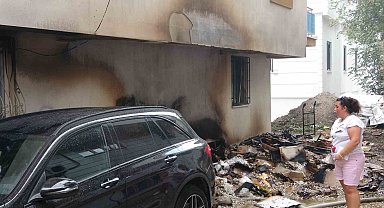 Hurdalarda çıkan yangında 3 daire ve 1 araba hasar gördü