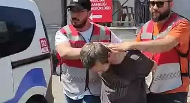 Kedilerin üzerine asist dökerken yakalandı 